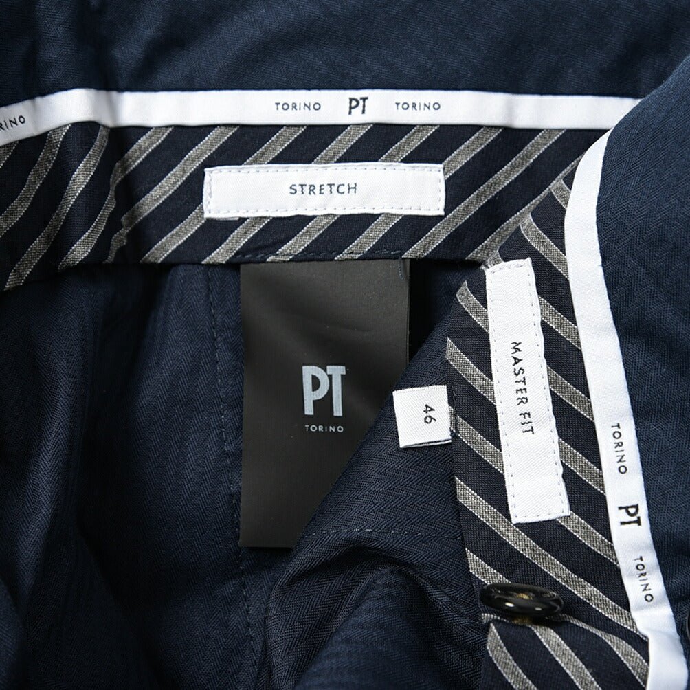 SALE｜PT TORINO MASTER FIT ストレッチウール ワンタックスラックス / PT01｜389903 - A - 46｜GUARDAROBA MILANO OFFICIAL STORE