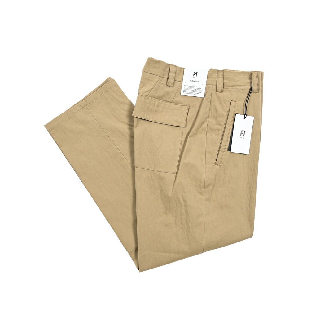 PT TORINO ReWorked THE WRITER ストレッチコットンナイロン ノータックチノスラックス / PT01｜410742 - 32｜GUARDAROBA MILANO OFFICIAL STORE