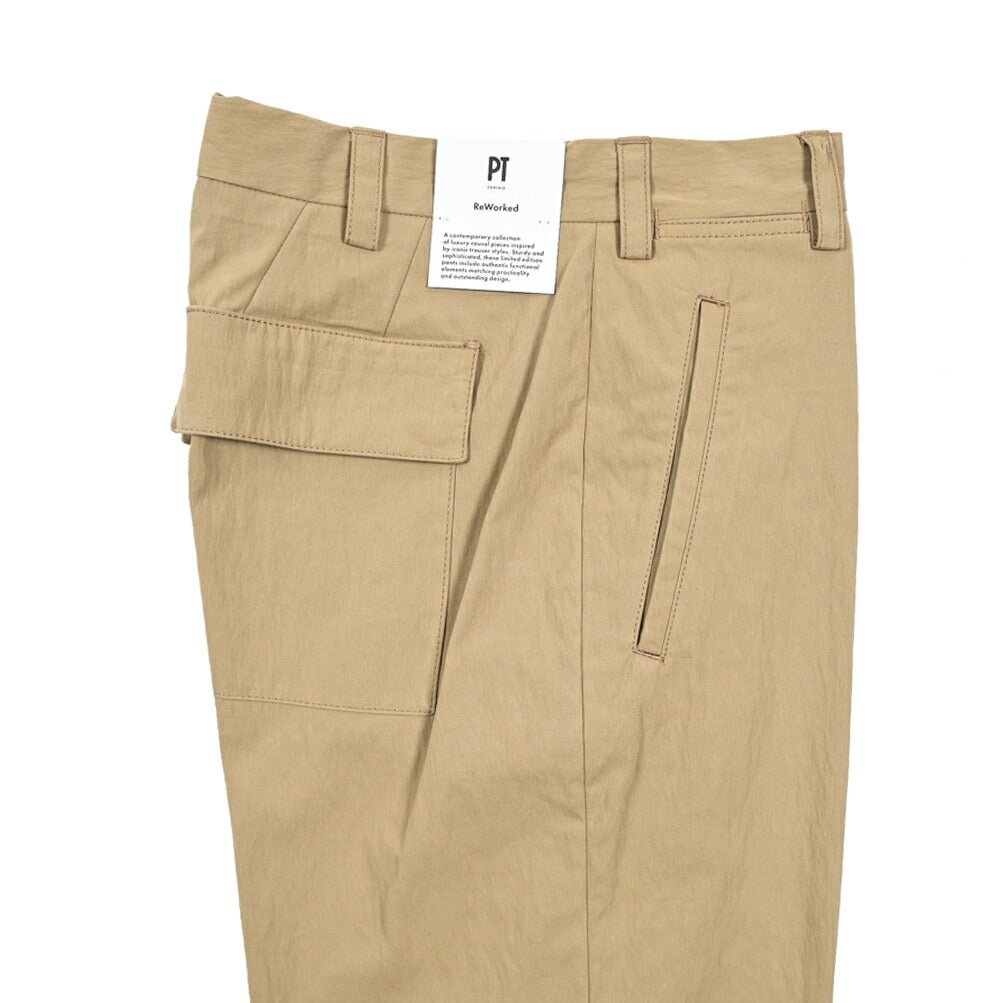 SALE｜PT TORINO ReWorked THE WRITER ストレッチコットンナイロン ノータックチノスラックス / PT01｜410742 - 32｜GUARDAROBA MILANO OFFICIAL STORE