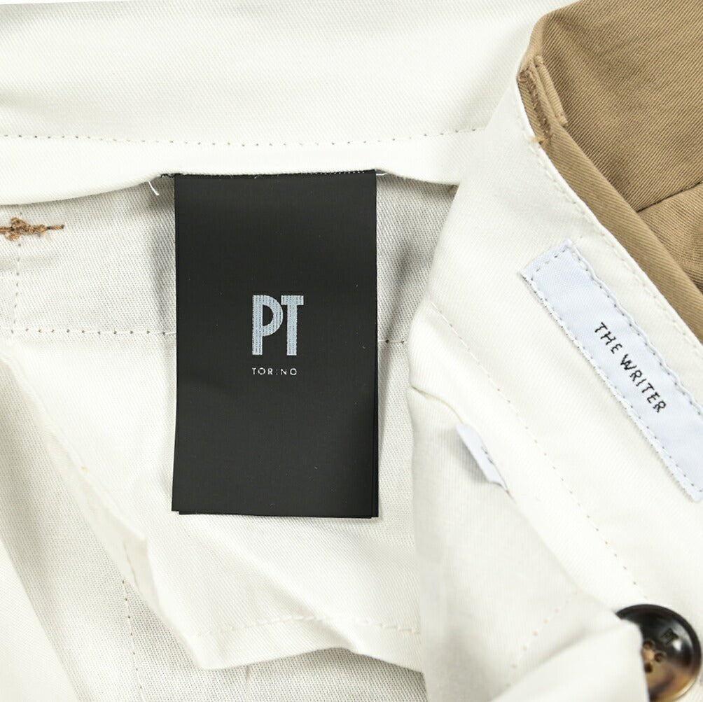 SALE｜PT TORINO ReWorked THE WRITER ストレッチコットンナイロン ノータックチノスラックス / PT01｜410742 - 32｜GUARDAROBA MILANO OFFICIAL STORE