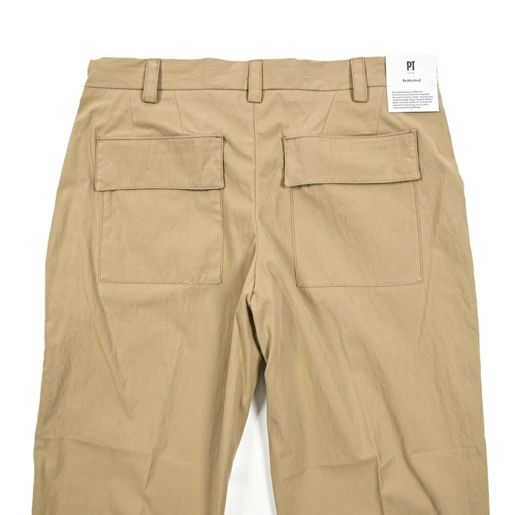 SALE｜PT TORINO ReWorked THE WRITER ストレッチコットンナイロン ノータックチノスラックス / PT01｜410742 - 32｜GUARDAROBA MILANO OFFICIAL STORE