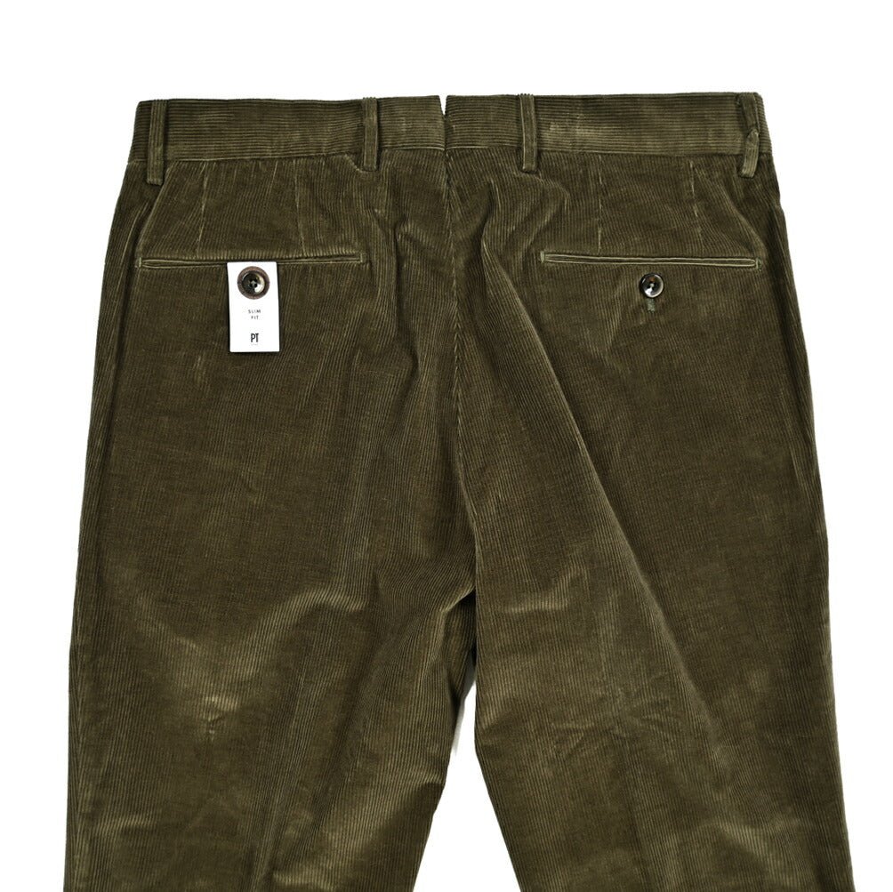 PT TORINO "SLIM FIT" ストレッチコットン 細畝コーデュロイパンツ｜414950-46｜GUARDAROBA MILANO OFFICIAL STORE