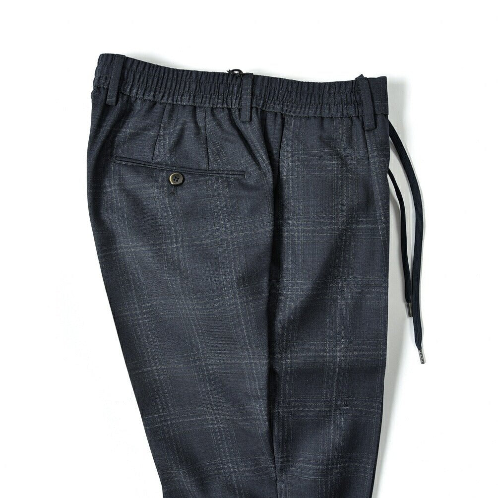 SALE｜PT TORINO SMOOTH FIT ヴァージンウール100% ドローコード付きワンタックイージースラックス(SUPER 100'S) / PT01｜366496 - B - 50｜GUARDAROBA MILANO OFFICIAL STORE