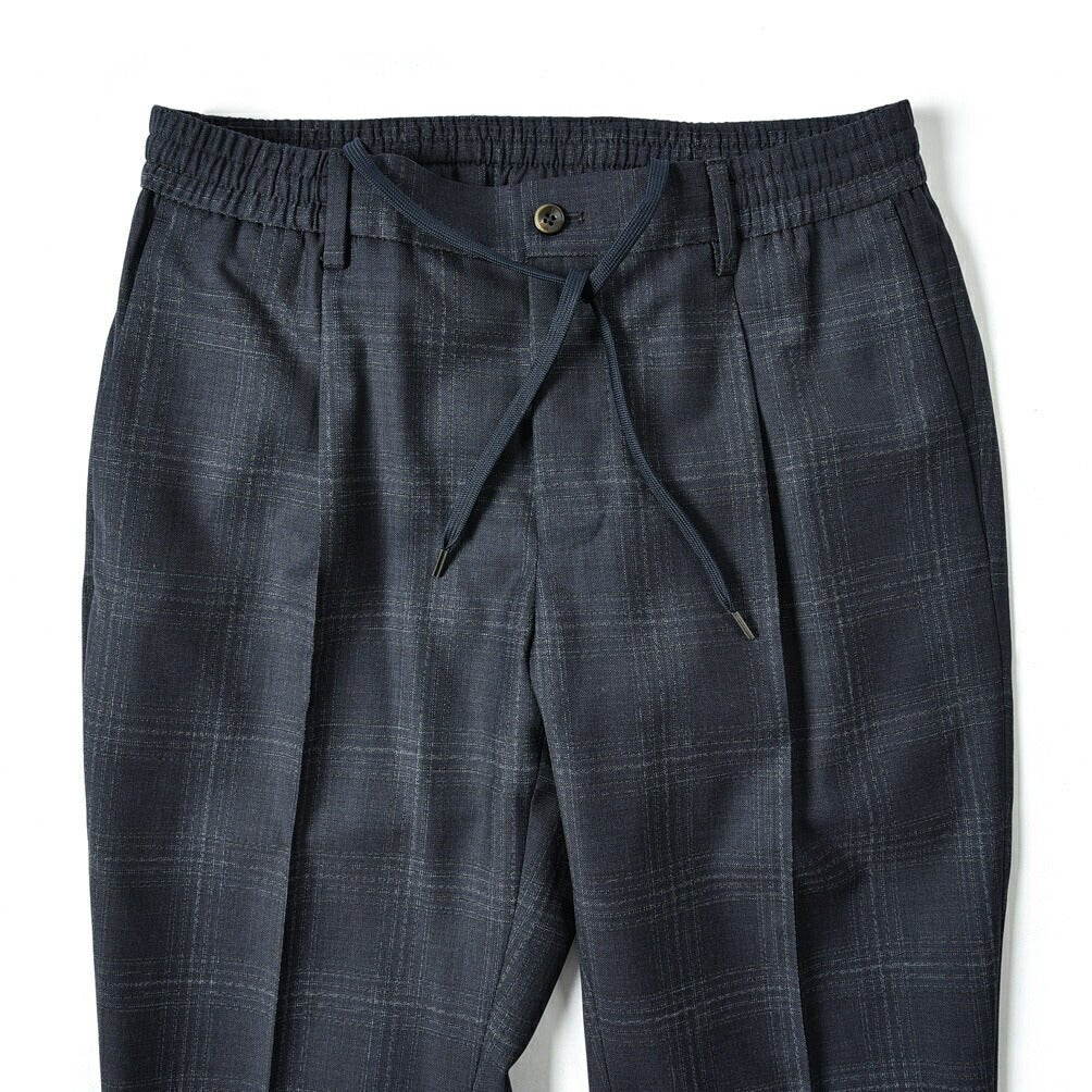 SALE｜PT TORINO SMOOTH FIT ヴァージンウール100% ドローコード付きワンタックイージースラックス(SUPER 100'S) / PT01｜366496 - B - 50｜GUARDAROBA MILANO OFFICIAL STORE