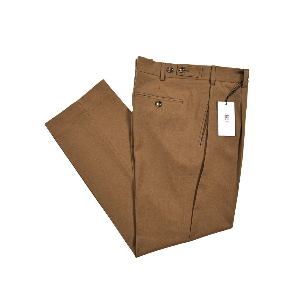PT TORINO THE MARINER 高機能ストレッチウール ワンタックスラックス (TECHNO WASHABLE WOOL) / PT01｜410737 - 34｜GUARDAROBA MILANO OFFICIAL STORE