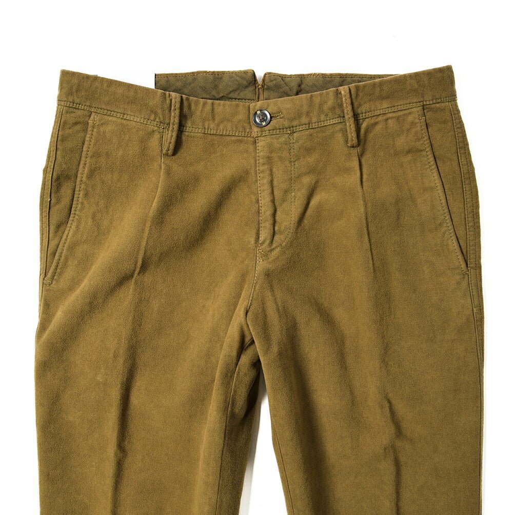 SALE｜PT TORINO WORN OUT GARAMOND 製品染め ストレッチコットン ワンタックスラックス(モールスキン) / PT01｜389913 - 30｜GUARDAROBA MILANO OFFICIAL STORE