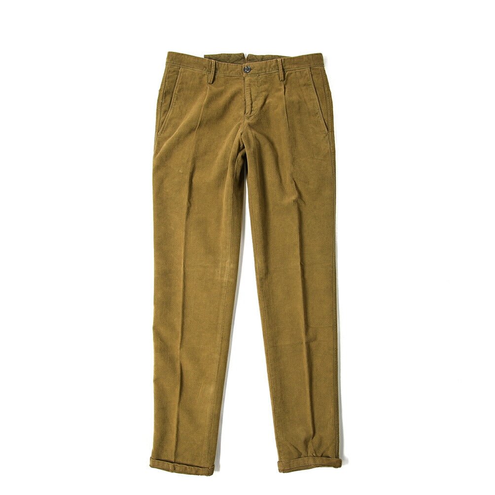 SALE｜PT TORINO WORN OUT GARAMOND 製品染め ストレッチコットン ワンタックスラックス(モールスキン) / PT01｜389913 - 30｜GUARDAROBA MILANO OFFICIAL STORE