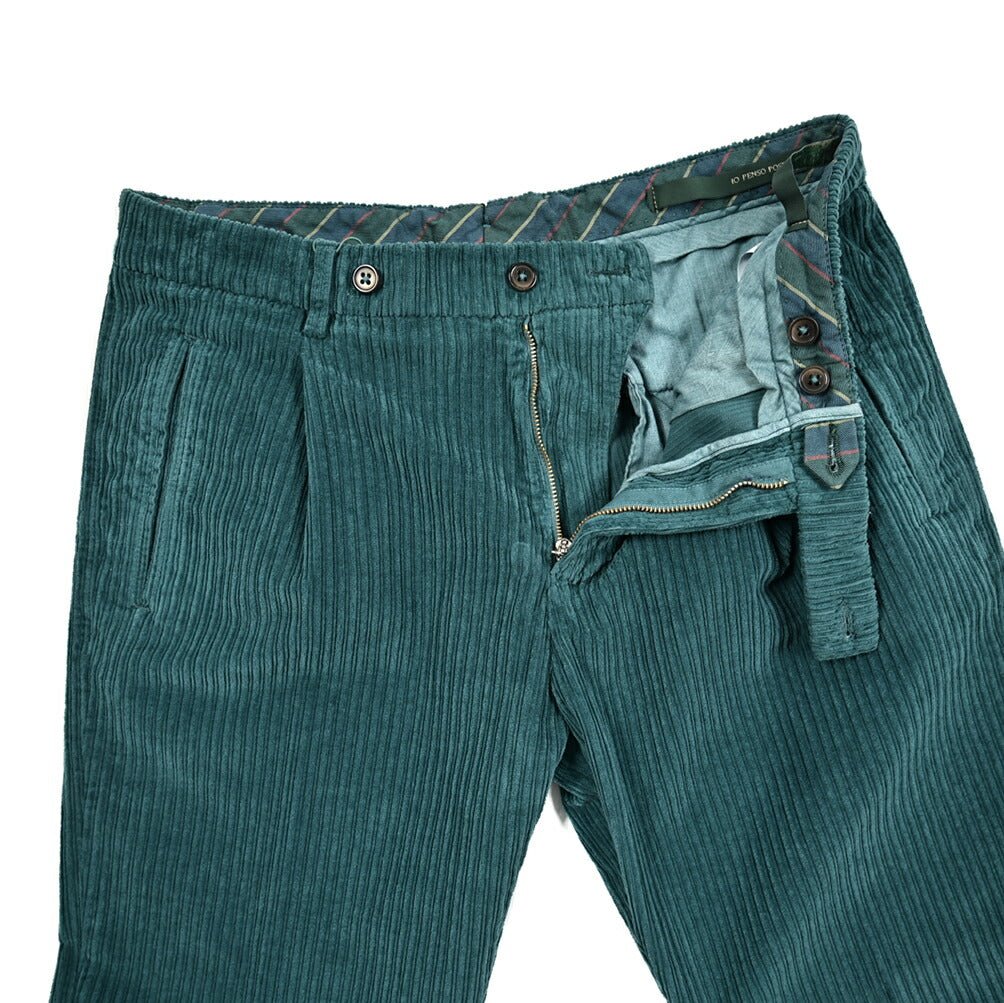 SALE｜BERWICH RETRO ストレッチコットン 太畝コーデュロイワンタックスラックス｜413034 - 44｜GUARDAROBA MILANO OFFICIAL STORE