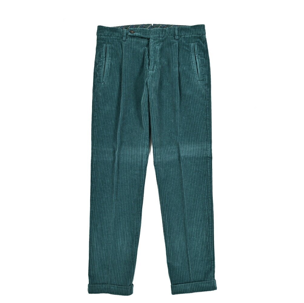 SALE｜BERWICH RETRO ストレッチコットン 太畝コーデュロイワンタックスラックス｜413034 - 44｜GUARDAROBA MILANO OFFICIAL STORE