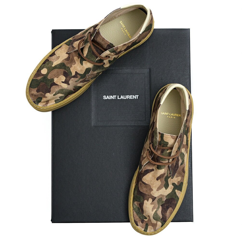 SAINT LAURENT VENICE LACE UP SNEAKER ミドルカットシューズ｜377311 - 41｜GUARDAROBA MILANO OFFICIAL STORE