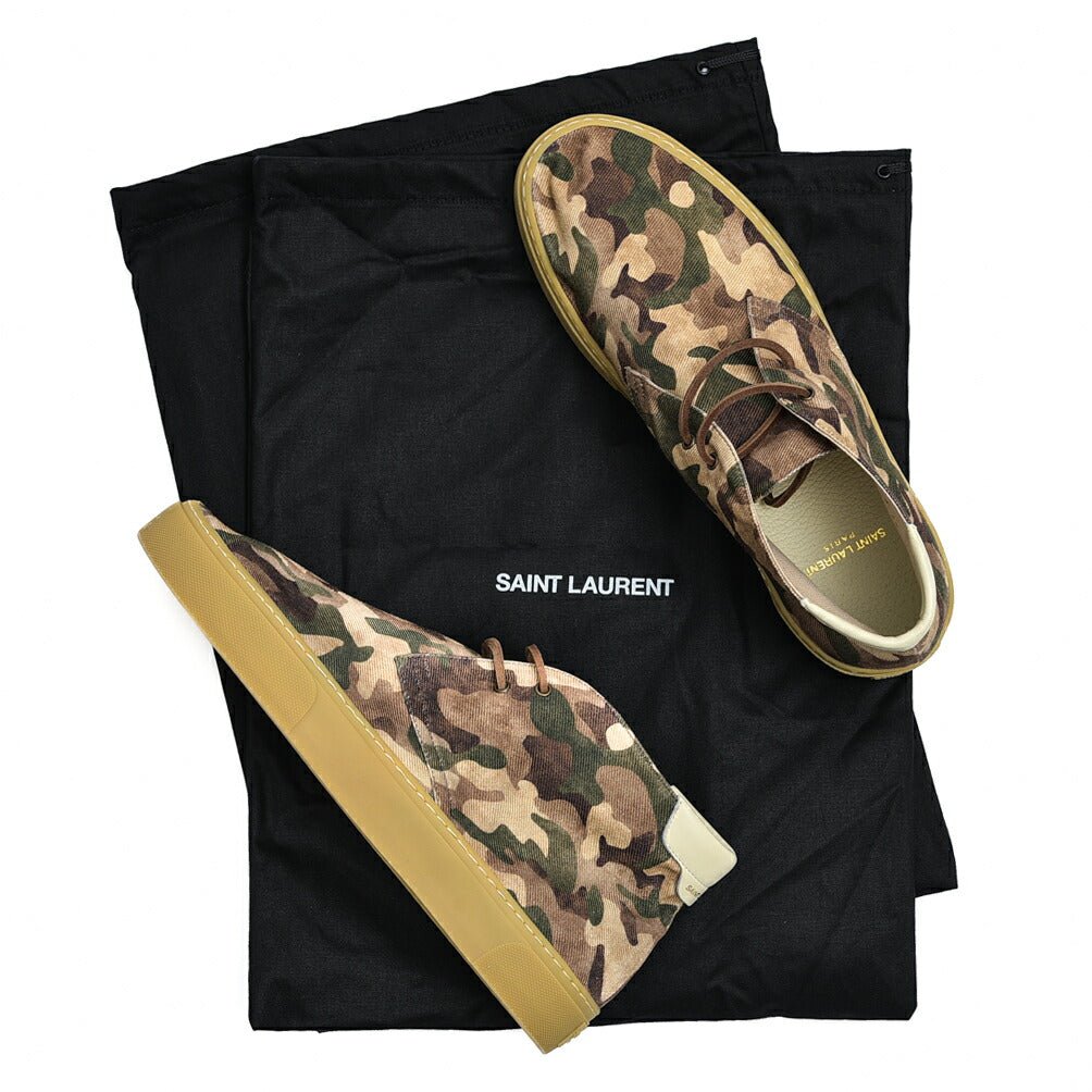 SAINT LAURENT VENICE LACE UP SNEAKER ミドルカットシューズ｜377311 - 41｜GUARDAROBA MILANO OFFICIAL STORE