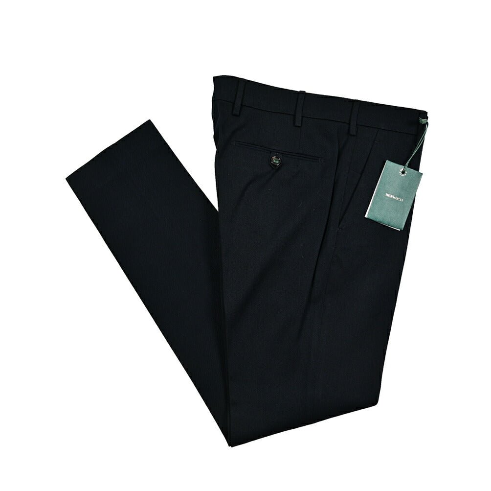 BERWICH ストレッチウールコットン ノータックチノスラックス｜412020 - 50｜GUARDAROBA MILANO OFFICIAL STORE
