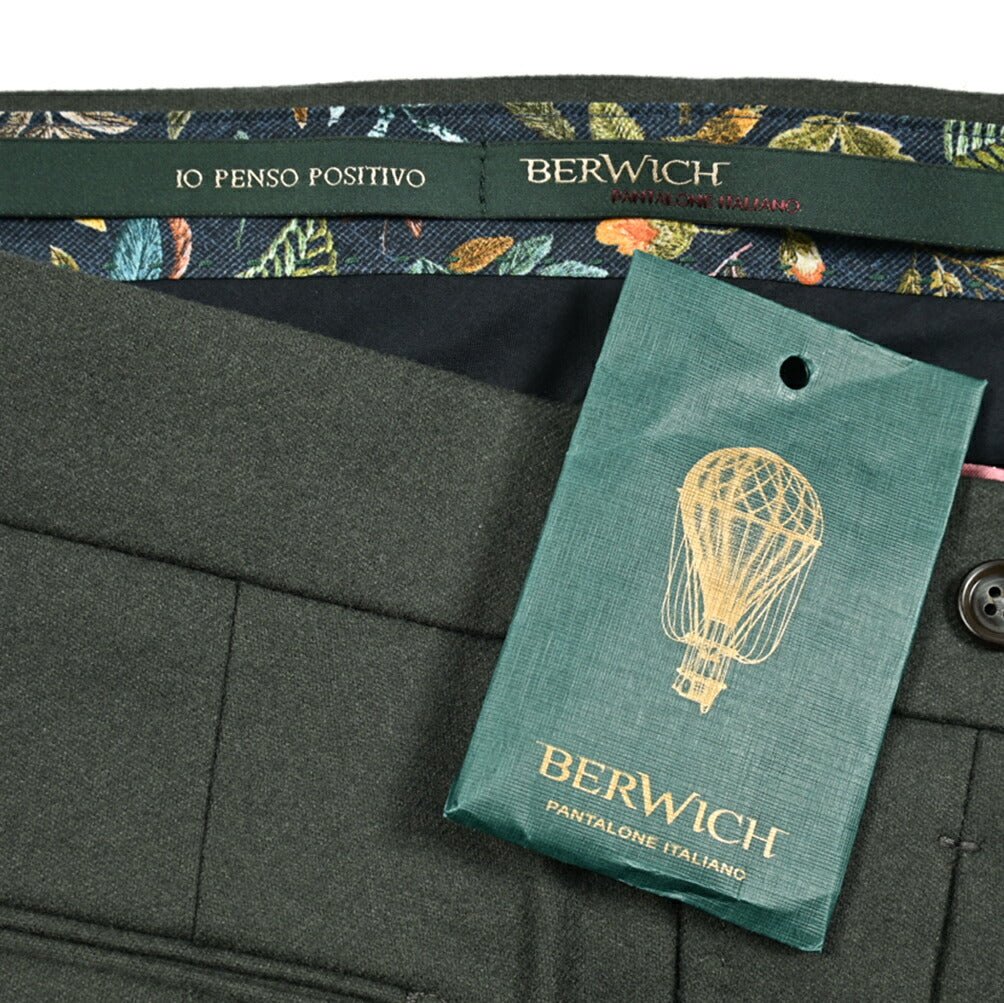 SALE｜BERWICH BARBER ウール100% ツータックスラックス｜414350｜GUARDAROBA MILANO OFFICIAL STORE