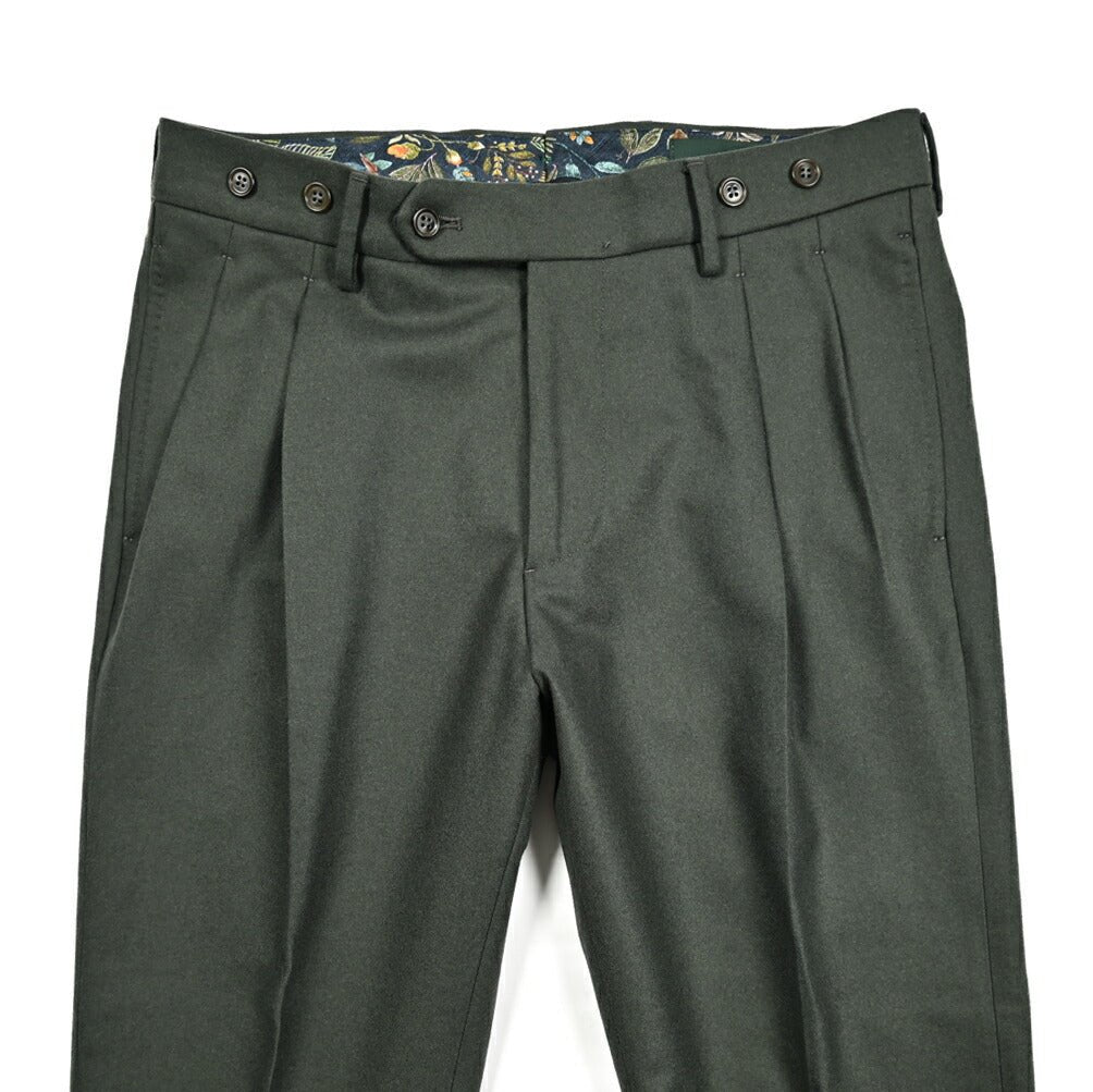 SALE｜BERWICH BARBER ウール100% ツータックスラックス｜414350｜GUARDAROBA MILANO OFFICIAL STORE