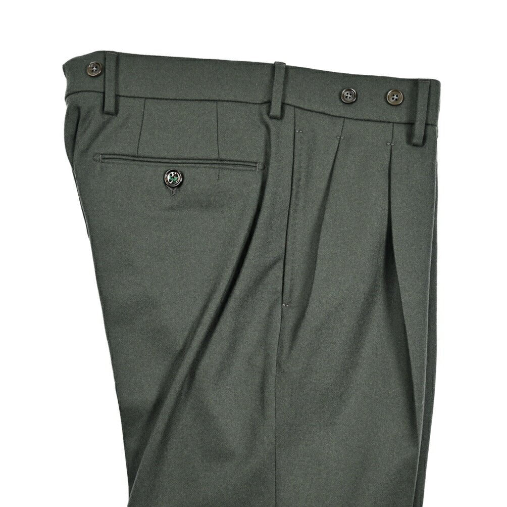 SALE｜BERWICH BARBER ウール100% ツータックスラックス｜414350｜GUARDAROBA MILANO OFFICIAL STORE