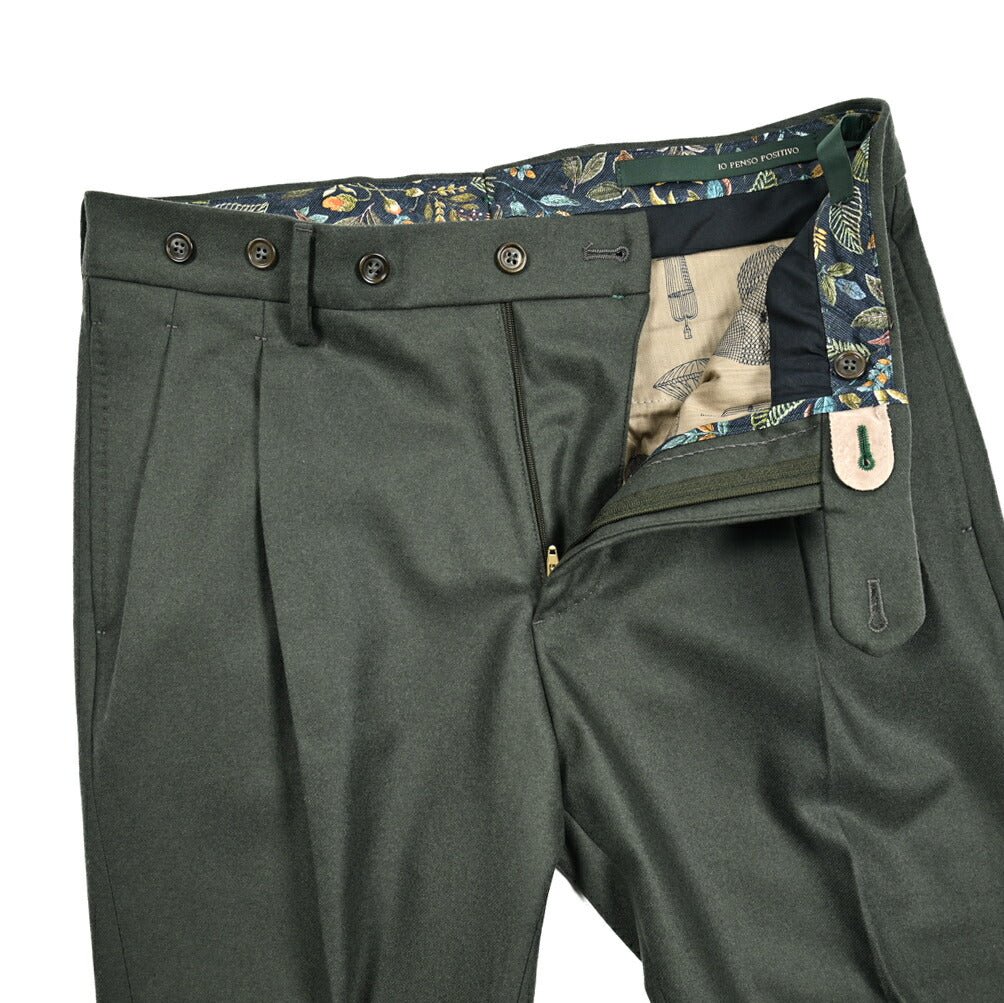 SALE｜BERWICH BARBER ウール100% ツータックスラックス｜414350｜GUARDAROBA MILANO OFFICIAL STORE