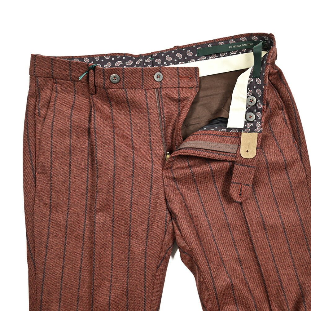 SALE｜BERWICH MORELLO ヴァージンウール100% ワンタックスラックス｜413375 - 46｜GUARDAROBA MILANO OFFICIAL STORE