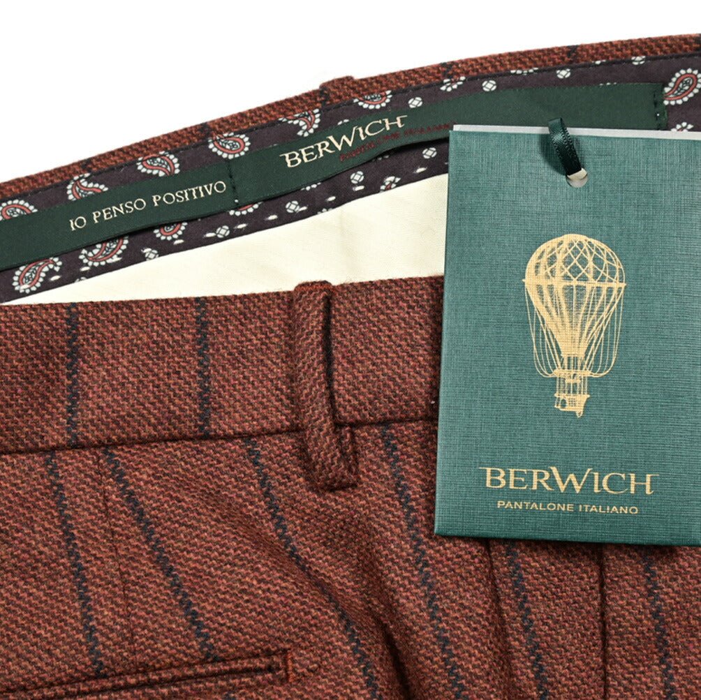 SALE｜BERWICH MORELLO ヴァージンウール100% ワンタックスラックス｜413375 - 46｜GUARDAROBA MILANO OFFICIAL STORE