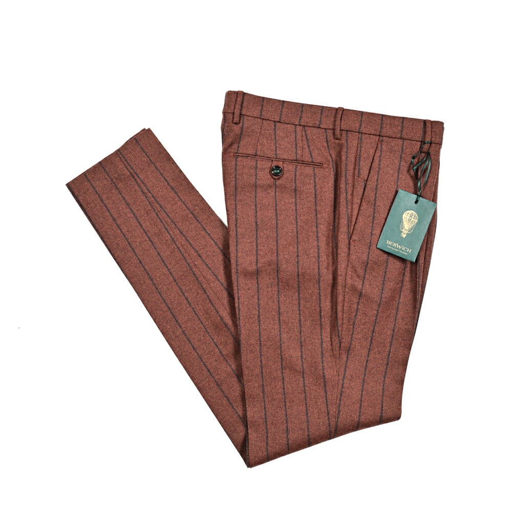 BERWICH MORELLO ヴァージンウール100% ワンタックスラックス｜413375 - 46｜GUARDAROBA MILANO OFFICIAL STORE