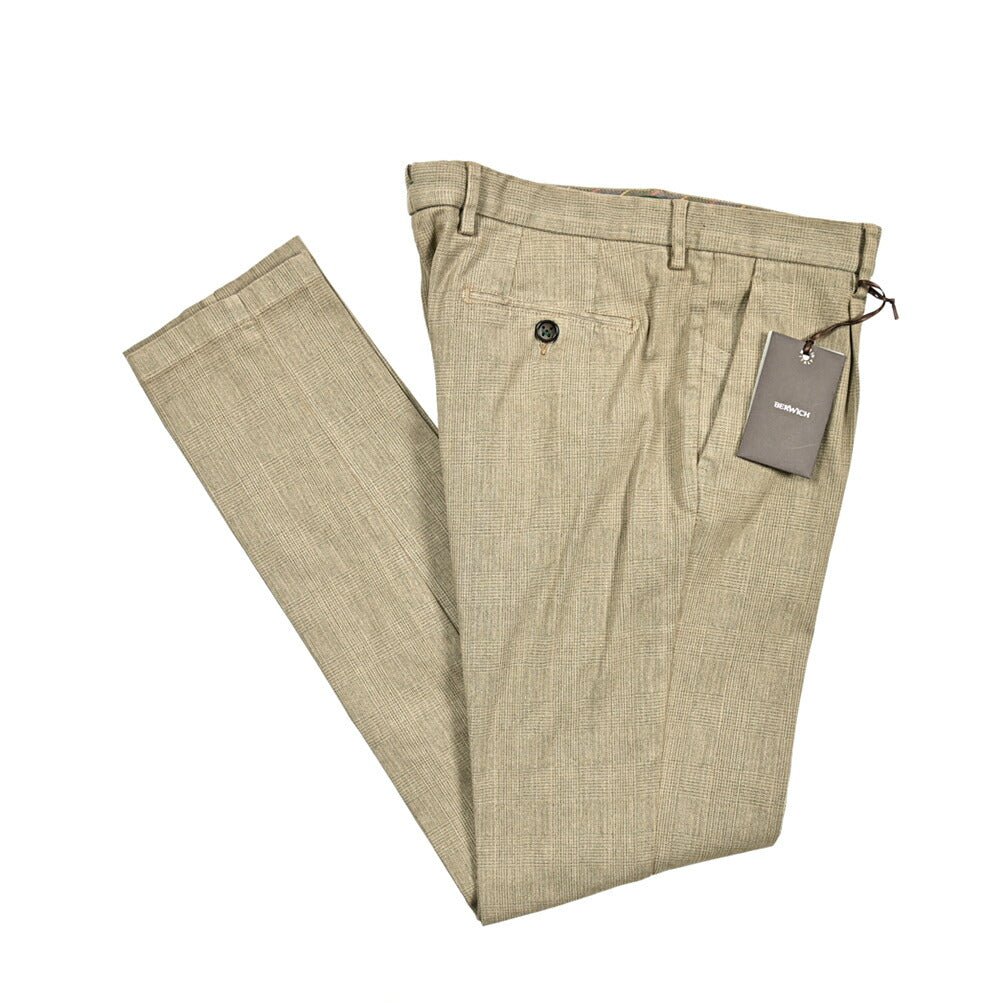 BERWICH MORELLO ストレッチコットン ワンタックスラックス｜412075 - 46｜GUARDAROBA MILANO OFFICIAL STORE