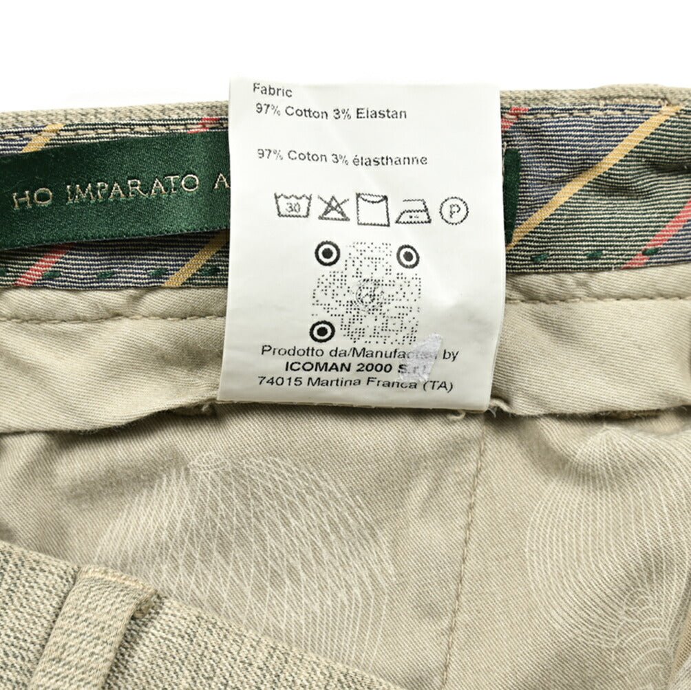 SALE｜BERWICH MORELLO ストレッチコットン ワンタックスラックス｜412083 - 48｜GUARDAROBA MILANO OFFICIAL STORE