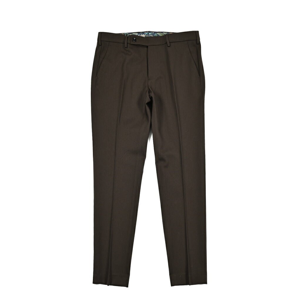 SALE｜BERWICH MORELLO ストレッチウールコットン ノータックスラックス｜412102 - 50｜GUARDAROBA MILANO OFFICIAL STORE