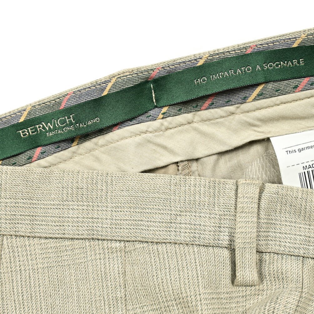SALE｜BERWICH MORELLO ストレッチコットン ワンタックスラックス｜412083 - 48｜GUARDAROBA MILANO OFFICIAL STORE