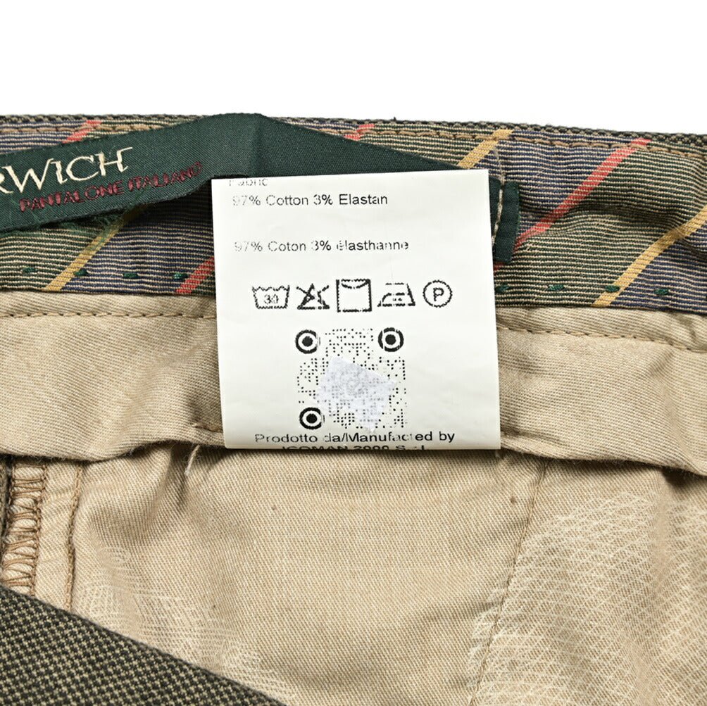 SALE｜BERWICH MORELLO ストレッチコットン ワンタックスラックス｜411964 - 46｜GUARDAROBA MILANO OFFICIAL STORE