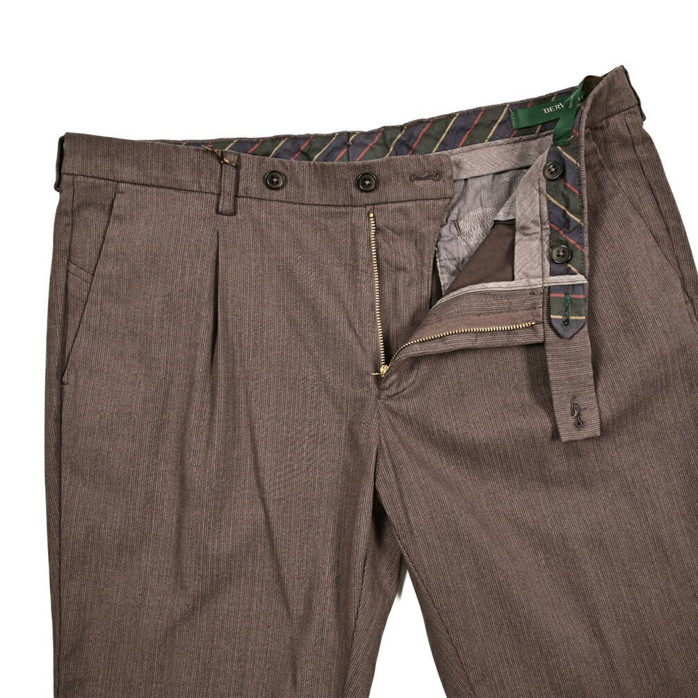 SALE｜BERWICH MORELLO ストレッチコットン ワンタックスラックス｜411978 - 50｜GUARDAROBA MILANO OFFICIAL STORE