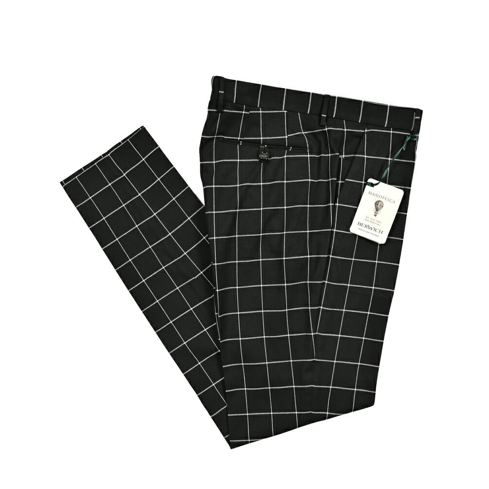 BERWICH MORELLO ストレッチポリエステルビスコース ノータックスラックス｜412181 - 50｜GUARDAROBA MILANO OFFICIAL STORE