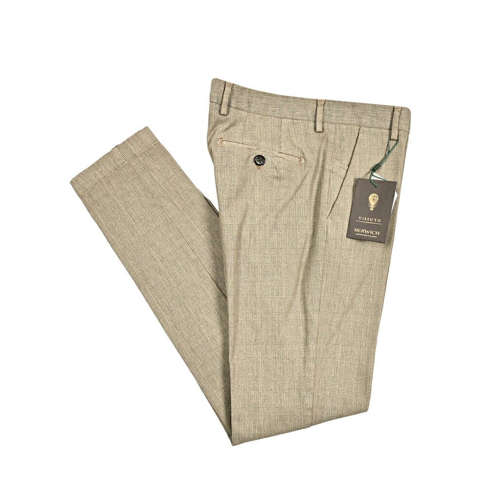 BERWICH MORELLO ストレッチコットン ノータックスラックス｜412207 - 46｜GUARDAROBA MILANO OFFICIAL STORE