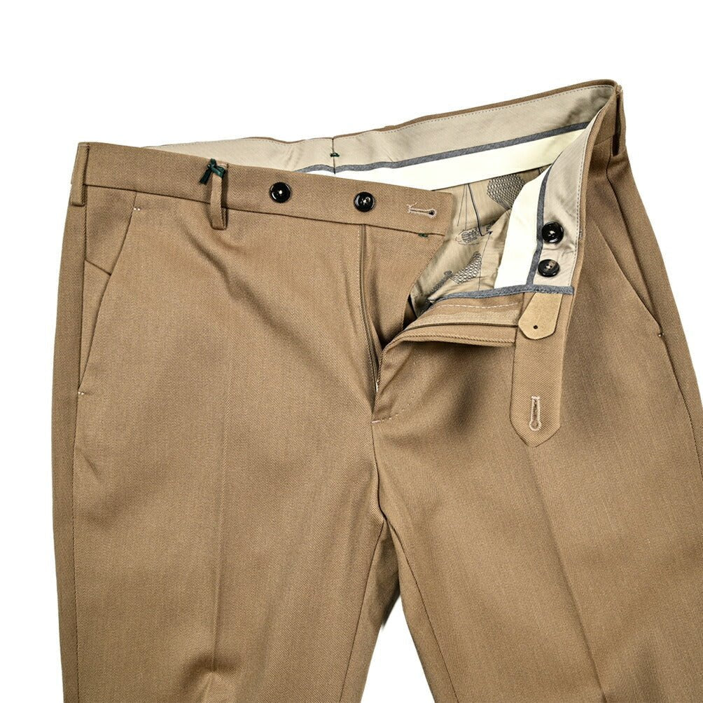 SALE｜BERWICH MORELLO ヴァージンウールコットン ノータックスラックス｜411647 - 48｜GUARDAROBA MILANO OFFICIAL STORE