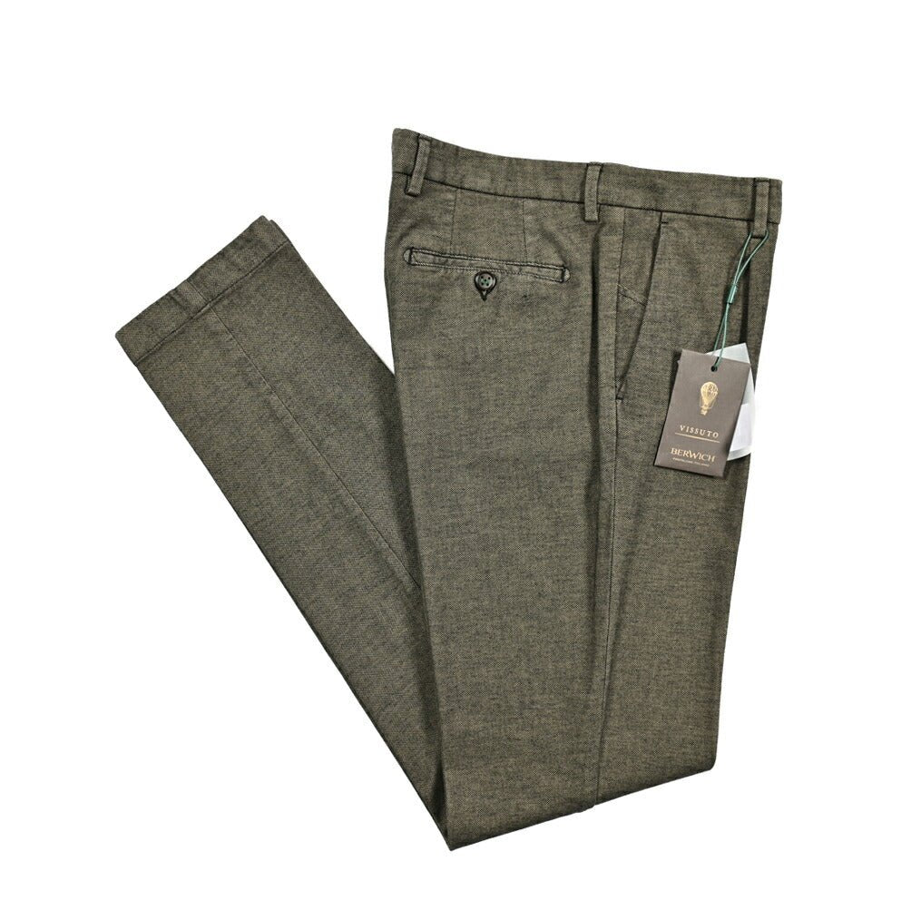 BERWICH MORELLO ストレッチコットン ワンタックスラックス｜411964 - 46｜GUARDAROBA MILANO OFFICIAL STORE