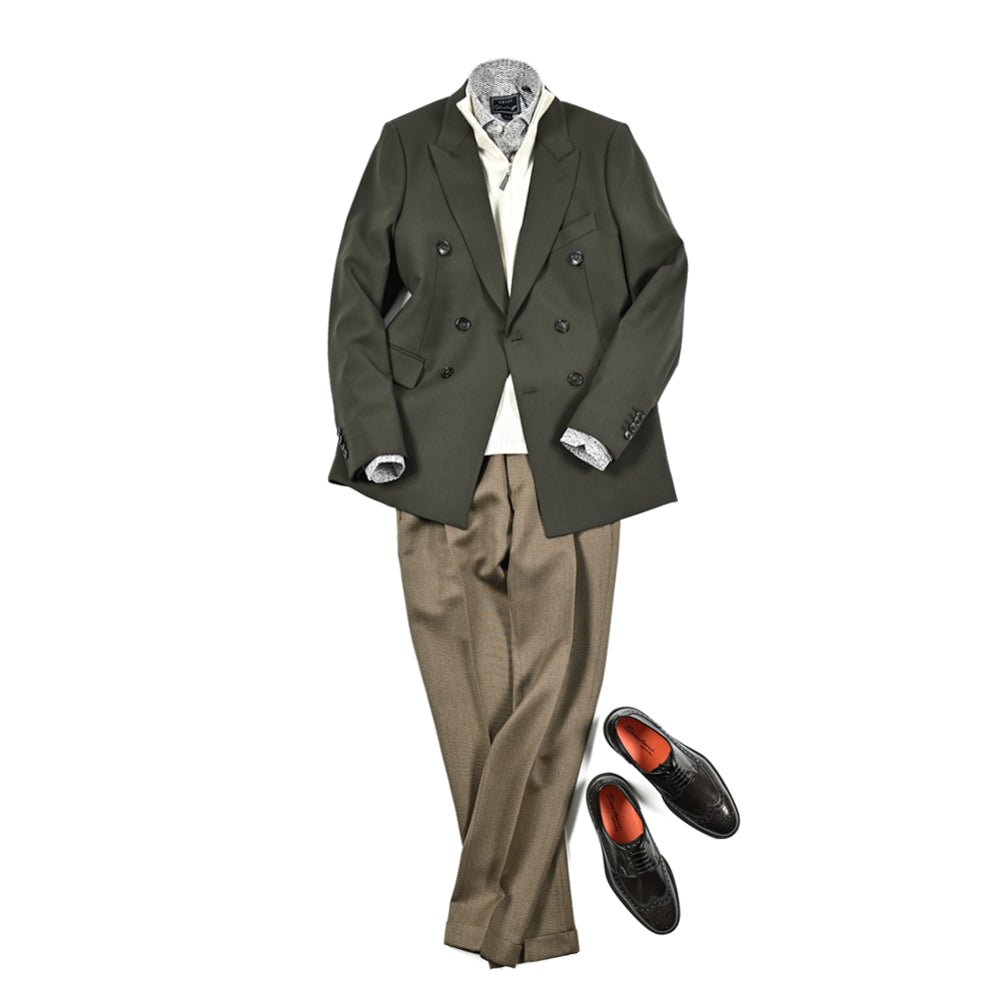 SALE｜BERWICH RETRO ウール100% ワンタックスラックス｜413254 - 48｜GUARDAROBA MILANO OFFICIAL STORE