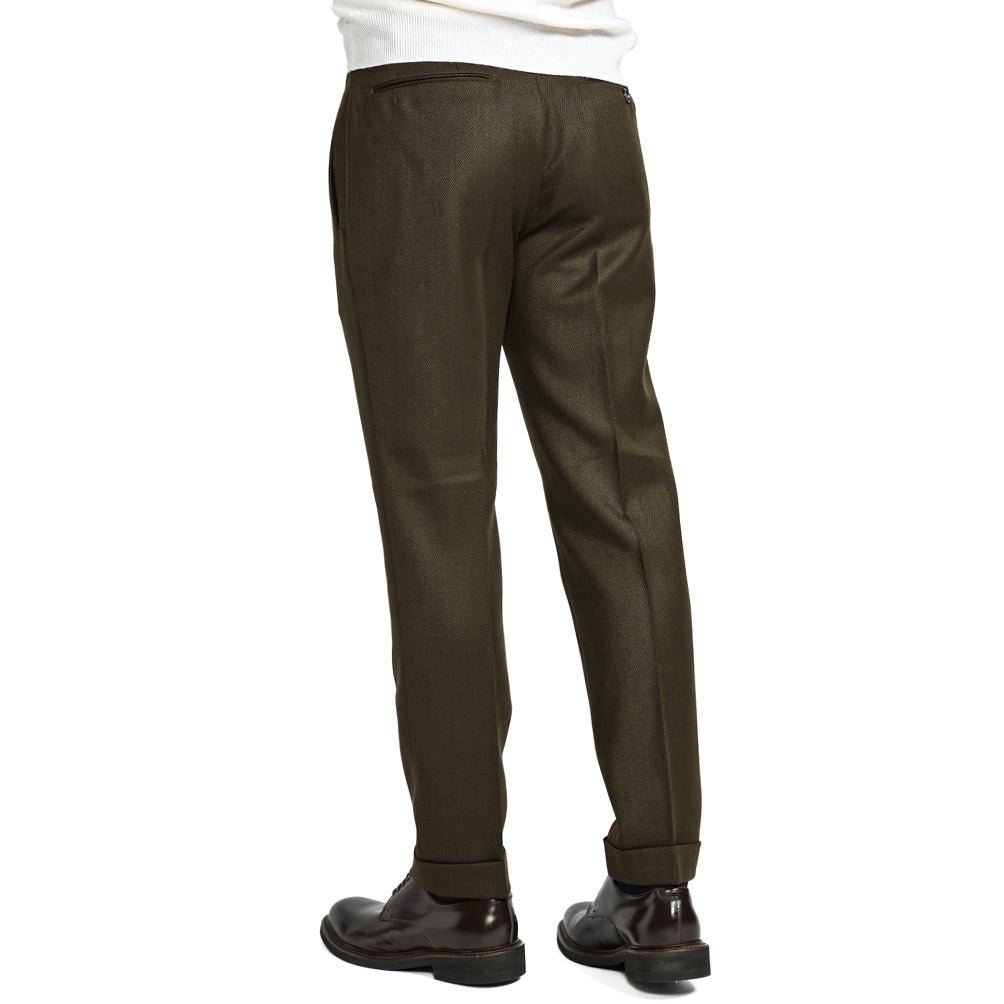 SALE｜BERWICH RETRO ヴァージンウール100% ワンタックスラックス｜411844 - 46｜GUARDAROBA MILANO OFFICIAL STORE