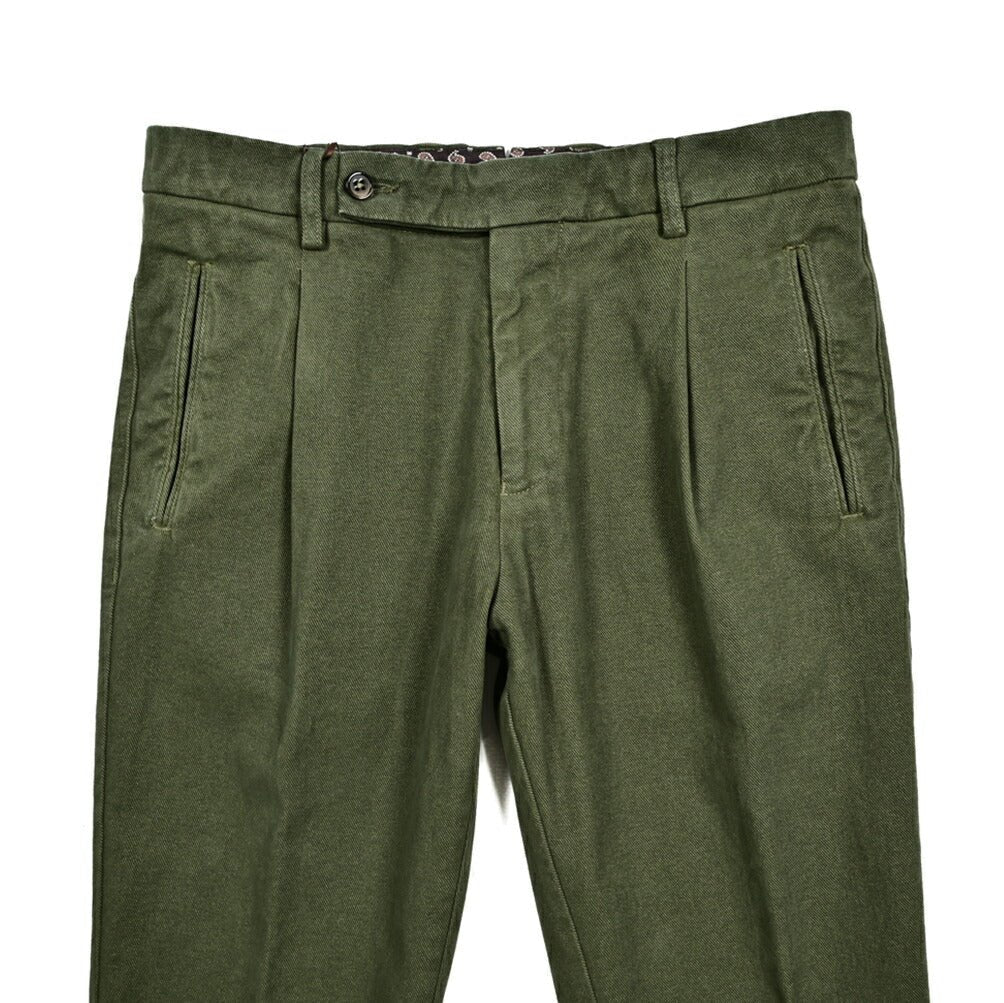 SALE｜BERWICH RETRO ストレッチコットン ワンタックチノスラックス｜412288 - 52｜GUARDAROBA MILANO OFFICIAL STORE