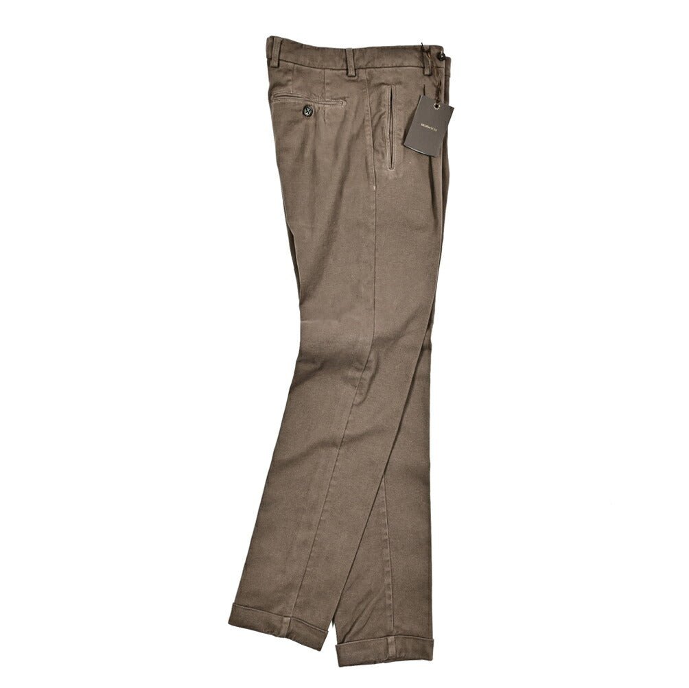 SALE｜BERWICH RETRO ストレッチコットン ワンタックチノスラックス｜411610 - 50｜GUARDAROBA MILANO OFFICIAL STORE