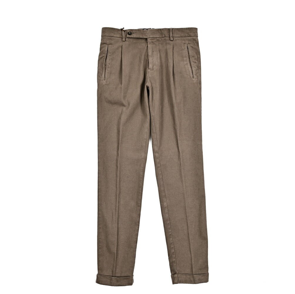 SALE｜BERWICH RETRO ストレッチコットン ワンタックチノスラックス｜411610 - 50｜GUARDAROBA MILANO OFFICIAL STORE