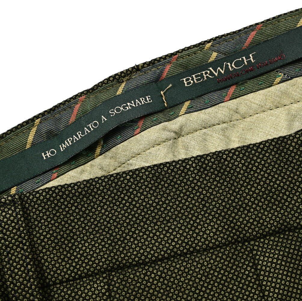 SALE｜BERWICH RETRO ストレッチコットンポリエステル ワンタックスラックス｜412276 - 46｜GUARDAROBA MILANO OFFICIAL STORE