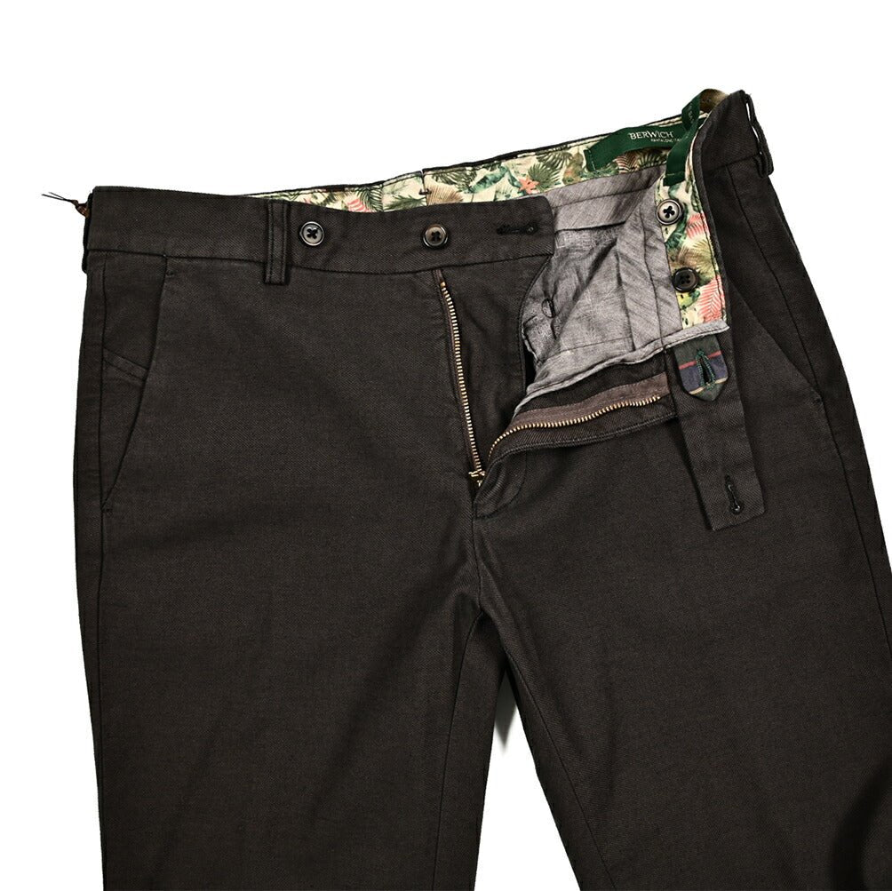 SALE｜BERWICH RETRO ストレッチコットン ノータックスラックス｜412060 - 54｜GUARDAROBA MILANO OFFICIAL STORE