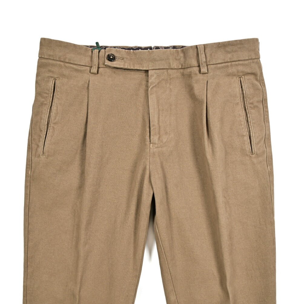 SALE｜BERWICH RETRO ストレッチコットン ワンタックチノスラックス｜411683 - 46｜GUARDAROBA MILANO OFFICIAL STORE
