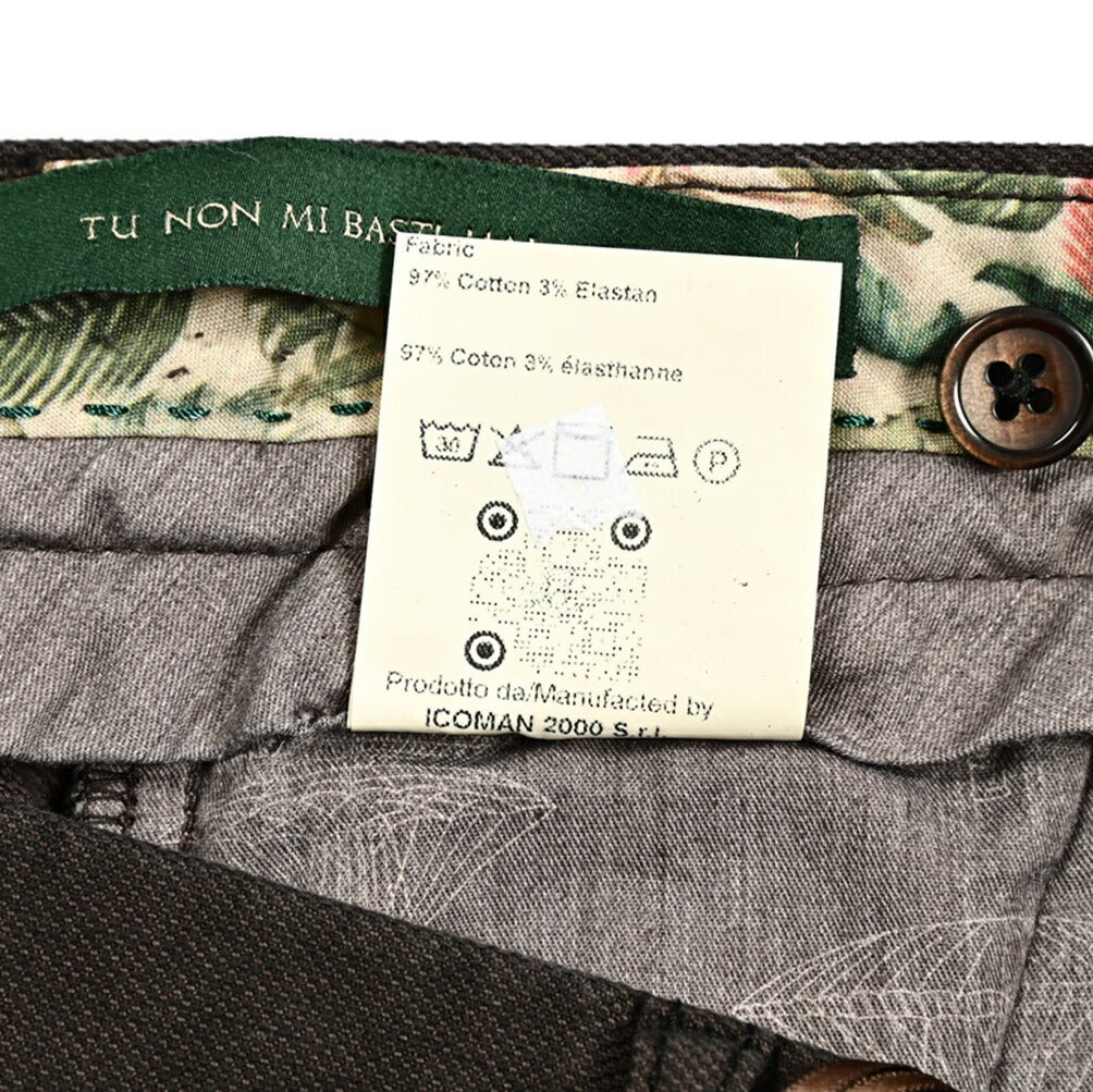 SALE｜BERWICH RETRO ストレッチコットン ノータックスラックス｜412060 - 54｜GUARDAROBA MILANO OFFICIAL STORE