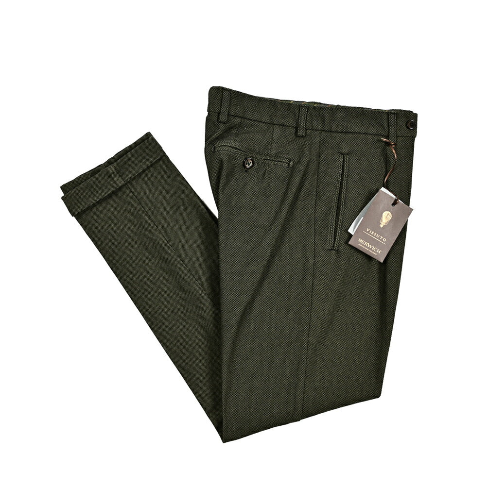 BERWICH RETRO ストレッチコットンポリエステル ワンタックスラックス｜412276 - 46｜GUARDAROBA MILANO OFFICIAL STORE