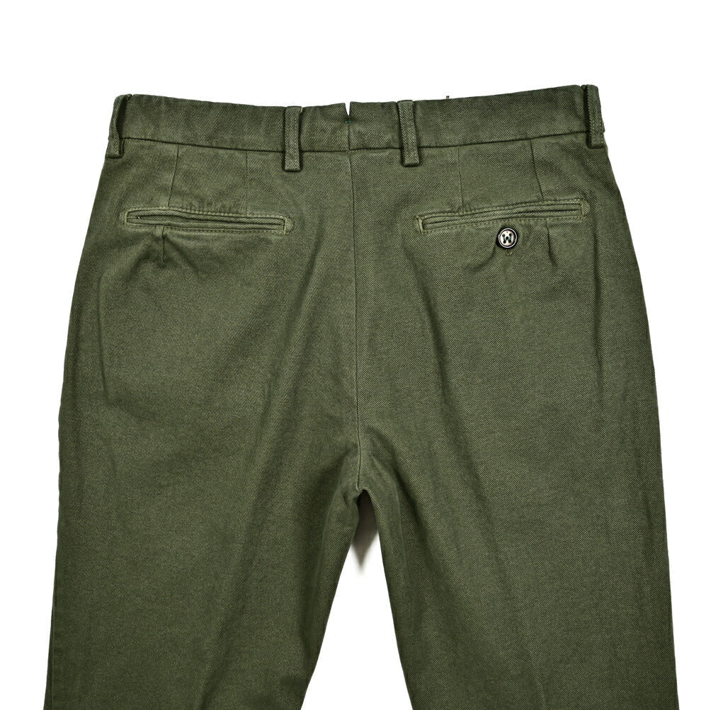 SALE｜BERWICH RETRO ストレッチコットン ワンタックチノスラックス｜412288 - 52｜GUARDAROBA MILANO OFFICIAL STORE
