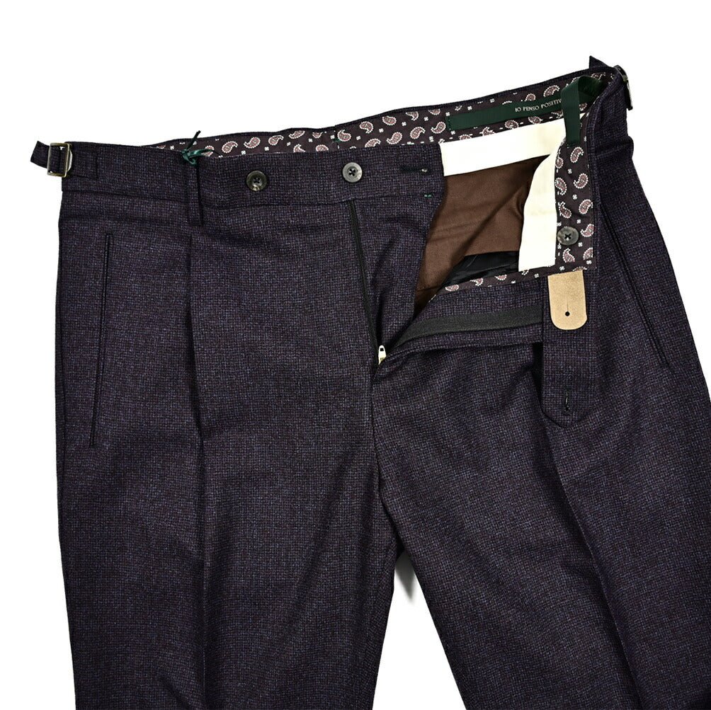 SALE｜BERWICH RETRO ストレッチウール ワンタックスラックス｜411593 - 48｜GUARDAROBA MILANO OFFICIAL STORE