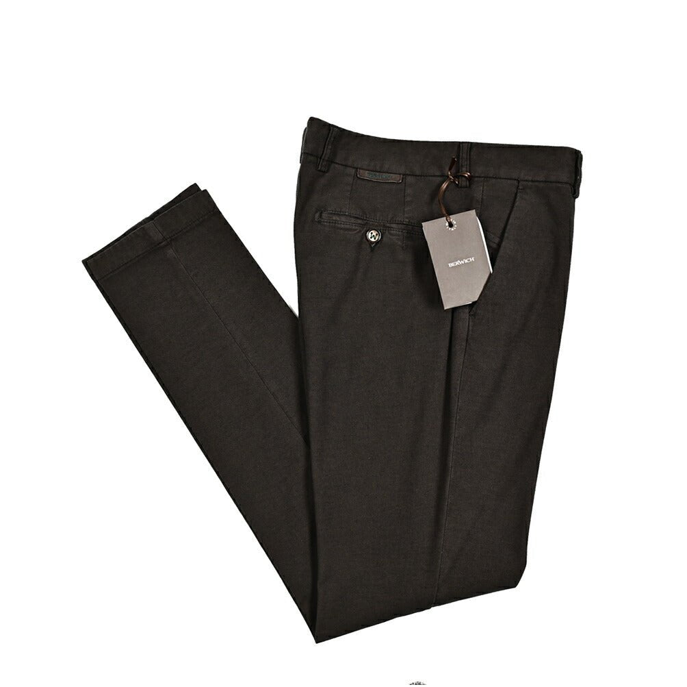 BERWICH RETRO ストレッチコットン ノータックスラックス｜412060 - 54｜GUARDAROBA MILANO OFFICIAL STORE