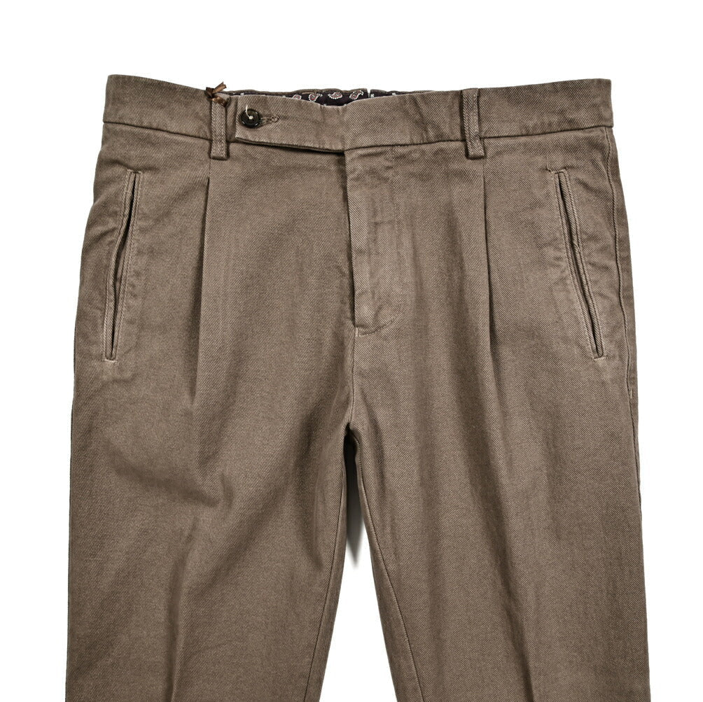 SALE｜BERWICH RETRO ストレッチコットン ワンタックチノスラックス｜411610 - 50｜GUARDAROBA MILANO OFFICIAL STORE