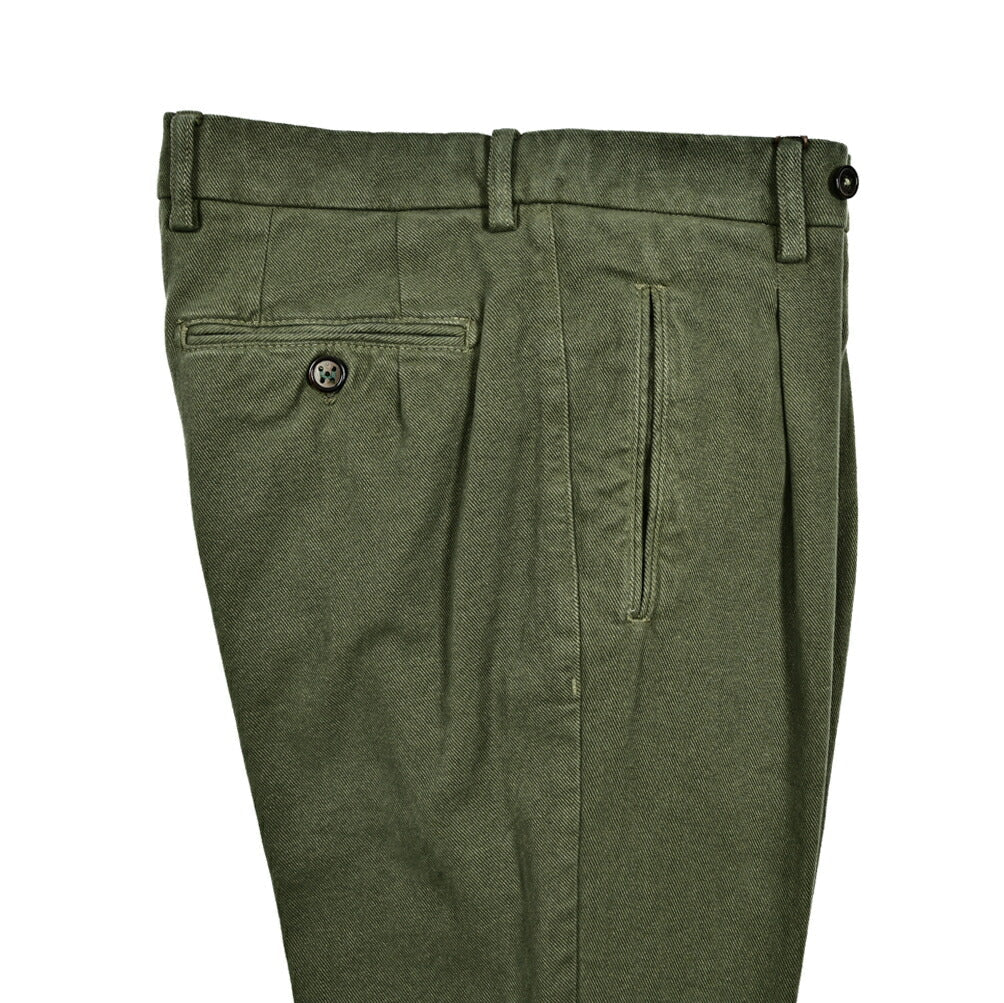 SALE｜BERWICH RETRO ストレッチコットン ワンタックチノスラックス｜412288 - 52｜GUARDAROBA MILANO OFFICIAL STORE