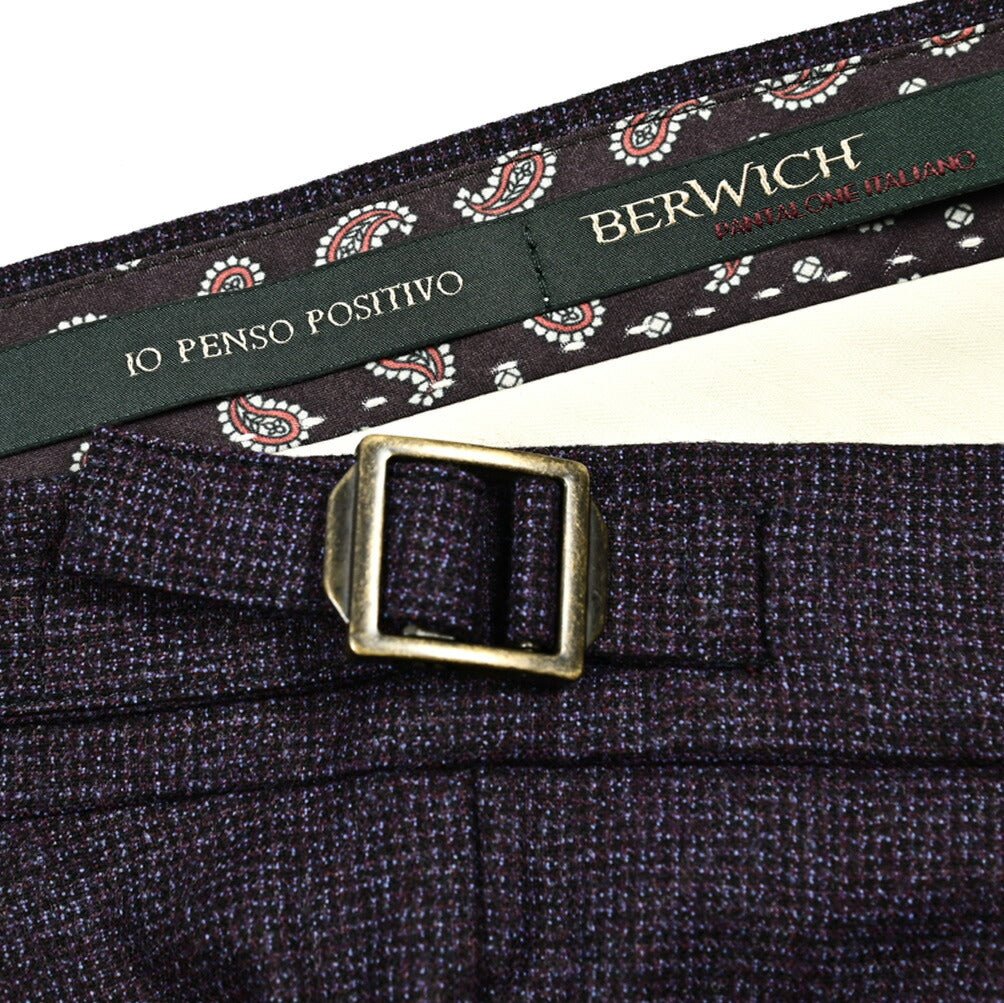 SALE｜BERWICH RETRO ストレッチウール ワンタックスラックス｜411593 - 48｜GUARDAROBA MILANO OFFICIAL STORE