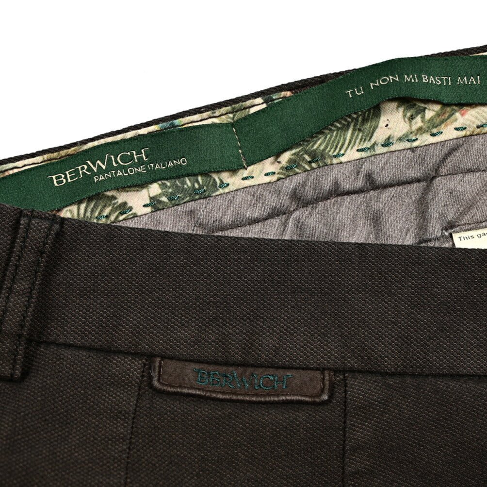 SALE｜BERWICH RETRO ストレッチコットン ノータックスラックス｜412060 - 54｜GUARDAROBA MILANO OFFICIAL STORE